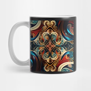 Geometric Pattern Vintage Mug